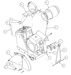 Section 03 Diagram and Parts List for MK-2425KSP 170957 MK Diamond Concrete Saw